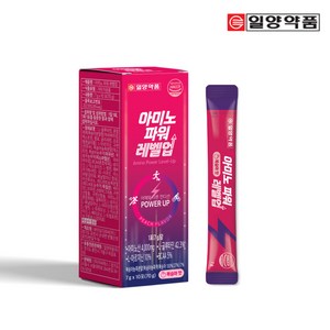 일양약품 아미노 파워 레벨업 복숭아맛 아미노산 보충제, 7g, 10개