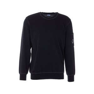 C.P.컴퍼니 로고 패치 크루넥 스웨터, 블랙계열, Standard M(KR 100)