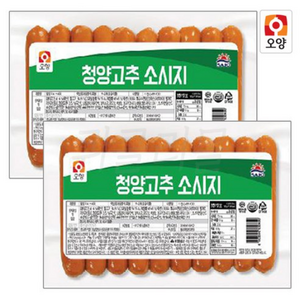 사조오양 청양고추소시지 1kg(100gx10개입) / 핫도그, 1kg, 2개