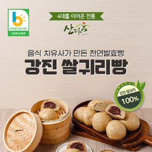 쌀귀리빵 100g 강진귀리빵 (팥 없음), 10개