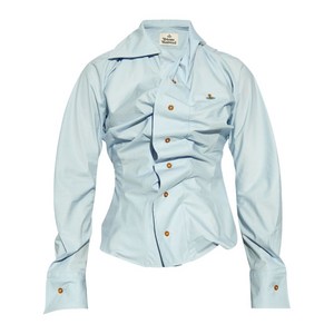 비비안웨스트우드 코튼 셔츠, 블루계열, Italy 42(KR 66)