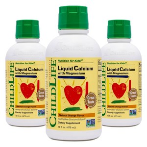 차일드라이프 액상 칼슘 마그네슘, 473ml, 3개