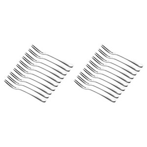 Qiaokao 스테인레스 스틸 과일 포크 10개입