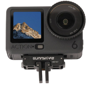 써니라이프 DJI 오즈모 액션6/나노 폴더블 듀얼 디렉션 퀵릴리즈 마운트 액션캠 카메라 어댑터 악세사리