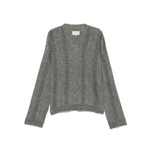 메종 마르지엘라 V넥 스웨터, 블랙계열, Standard S(KR 95)