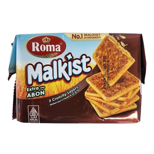 인도네시아 Roma 말키스트 아본 크래커 소고기맛 105g / Malkist Extra ABON, 1개