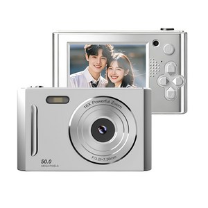 톡임매 미니 빈티지 디지털 카메라 5000W픽셀 고화질 셀카 브이로그카메라 64G메모리카드