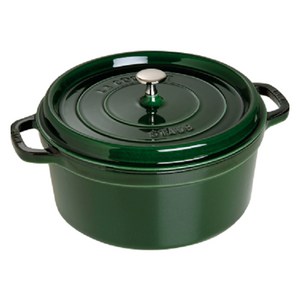 스타우브 법랑 주철 원형 냄비, 20cm, 딜그린, 1개