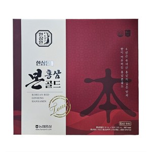 한삼인 홍삼본 골드 30포, 1박스, 50ml