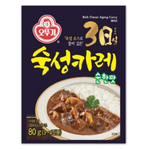 오뚜기 3일 숙성카레 순한맛, 80g, 1개