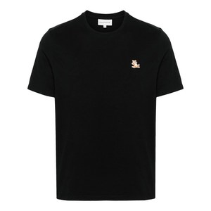 메종키츠네 칠랙스 폭스 아플리케 티셔츠, 블랙계열, Standard L(KR 105)
