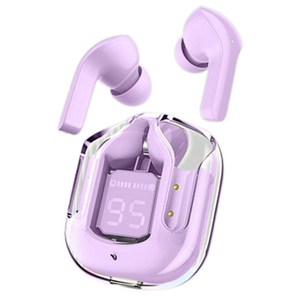 SMABAT 블루투스 5.1 무선 이어폰 통화 소음 취소 투명디스플레이 스포츠 뮤직 이어폰