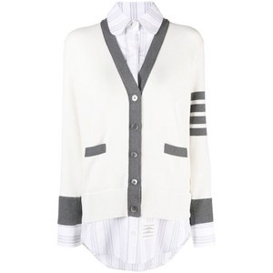 톰 브라운 밀라노 스티치 옥스포드 셔츠 가디건 세트