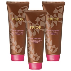 PRIOR 컬러 컨디셔너 230g, 브라운, 3개