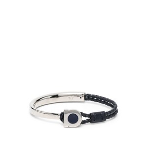 페라가모 브레이디드 레더 브레이슬릿