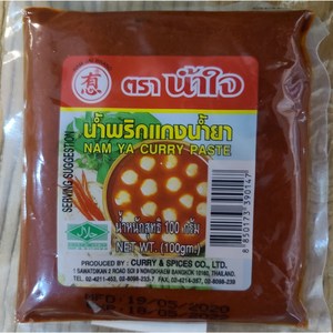 태국 남자이 남야커리 페이스트 Nam Ya Curry Paste 100g, 1개