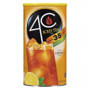 4C 아이스드 티 믹스 내추럴 레몬 맛, 2.63kg, 1개