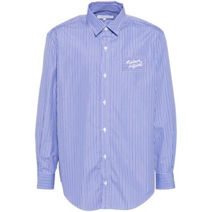 메종키츠네 스트라이프 셔츠, 블루계열+화이트계열, Standard XL(KR 110)