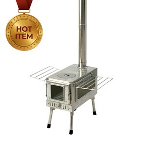 캠핑 화목 펠렛 난로