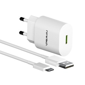 로랜텍 18W 고속충전기 + USB C타입 케이블 1.2m 세트