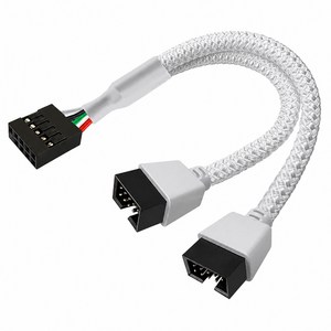 듀얼라인 메인보드 USB 2.0 9핀 확장 분배 케이블