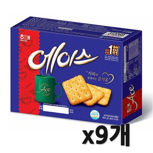 해태제과 에이스 과자, 364g, 9개