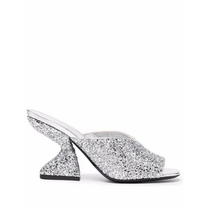 페라가모 메탈릭 글리터 샌들, US 5.5(KR 230C (Slim)), 실버계열