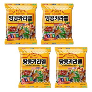 크라운 땅콩카라멜, 324g, 4개