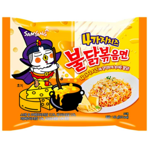 불닭볶음면 4가지 치즈 불닭볶음면 145g, 32개