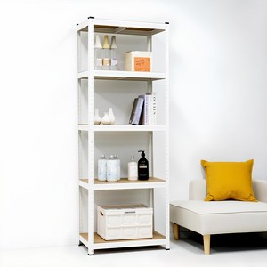 이지라이프 경량랙 MDF 선반, 화이트, 600 x 400 x 1800 mm, 5단