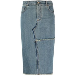 톰포드 프린지 미디 펜슬 스커트