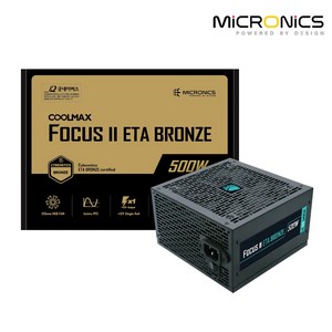 마이크로닉스 COOLMAX FOCUS 2 500W ETA BRONZE ATX