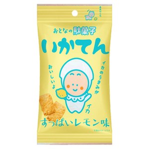 Maruka Food Expenses Rich Series 오징어 튀김 스낵 새콤한 레몬 맛, 22g, 1개