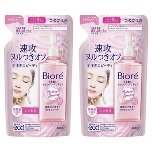 비오레 메이크업 리무버 모이스트 클렌징 리퀴드 리필용, 210ml, 2개