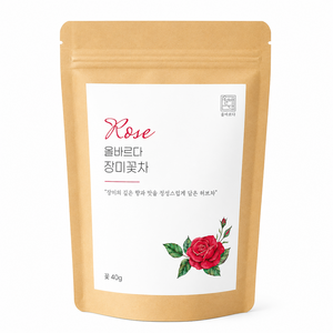 올바르다 장미꽃차 티 로즈 플라워 원물