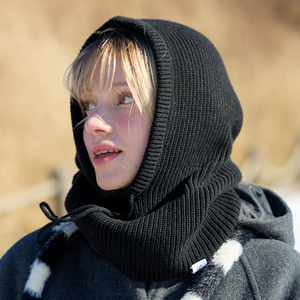 세인트새틴 아르 캐시미어 니트 바라클라바