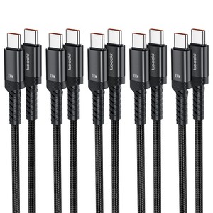 Toocki 단선 방지 E Marker 칩 100W C to C 타입 초고속 메탈 충전 케이블