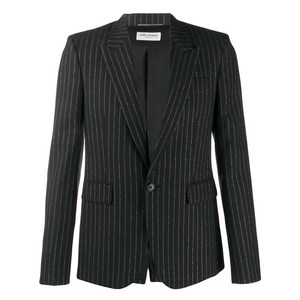 생로랑 메탈릭 스트라이프 블레이저