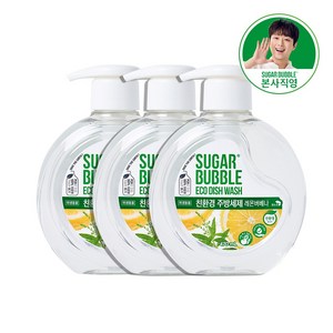 슈가버블 친환경 주방세제 레몬버베나, 470ml, 3개