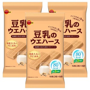 부르본 두유 웨하스 16개입, 112.8g, 3개