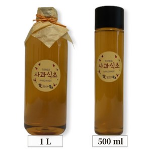 천연발효 사과식초 국내산 원액 100%, 500ml, 5개