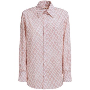 마르니 패턴 긴소매 셔츠