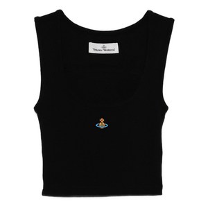 비비안웨스트우드 구체 장식 민소매 탑, 블랙계열, Standard L(KR 66)