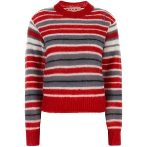 마르니 로고 자수 스웨터