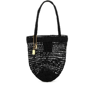 끌로에 서머 바나나 쇼핑 라피아 스몰 비치 백