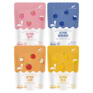 리틀스푼 동결건조 요거랑 4종 세트, 16g, 1세트