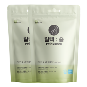 강아지 기관지 심장 더블케어 영양제 릴렉숨, 80정, 호흡기/기관지, 2개
