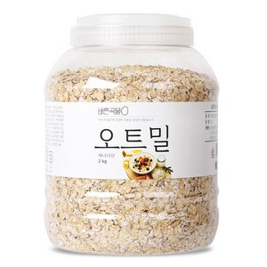 바른곡물 오트밀 PET, 2kg, 1개