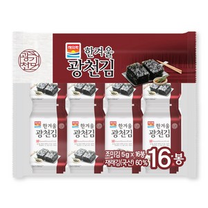해의락 한겨울광천 도시락김, 5g, 32개