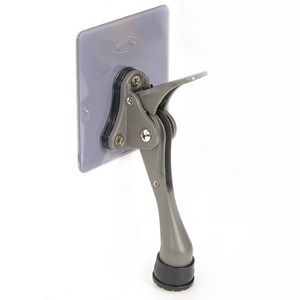 무타공 원터치 말발굽 도어스토퍼 다크그레이 소, 1개